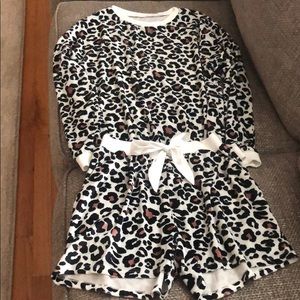 Leopard print pajama set